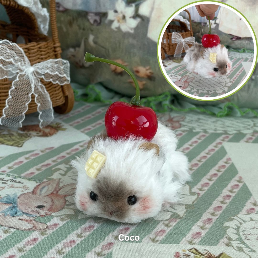 Lying Hamsters Figurines