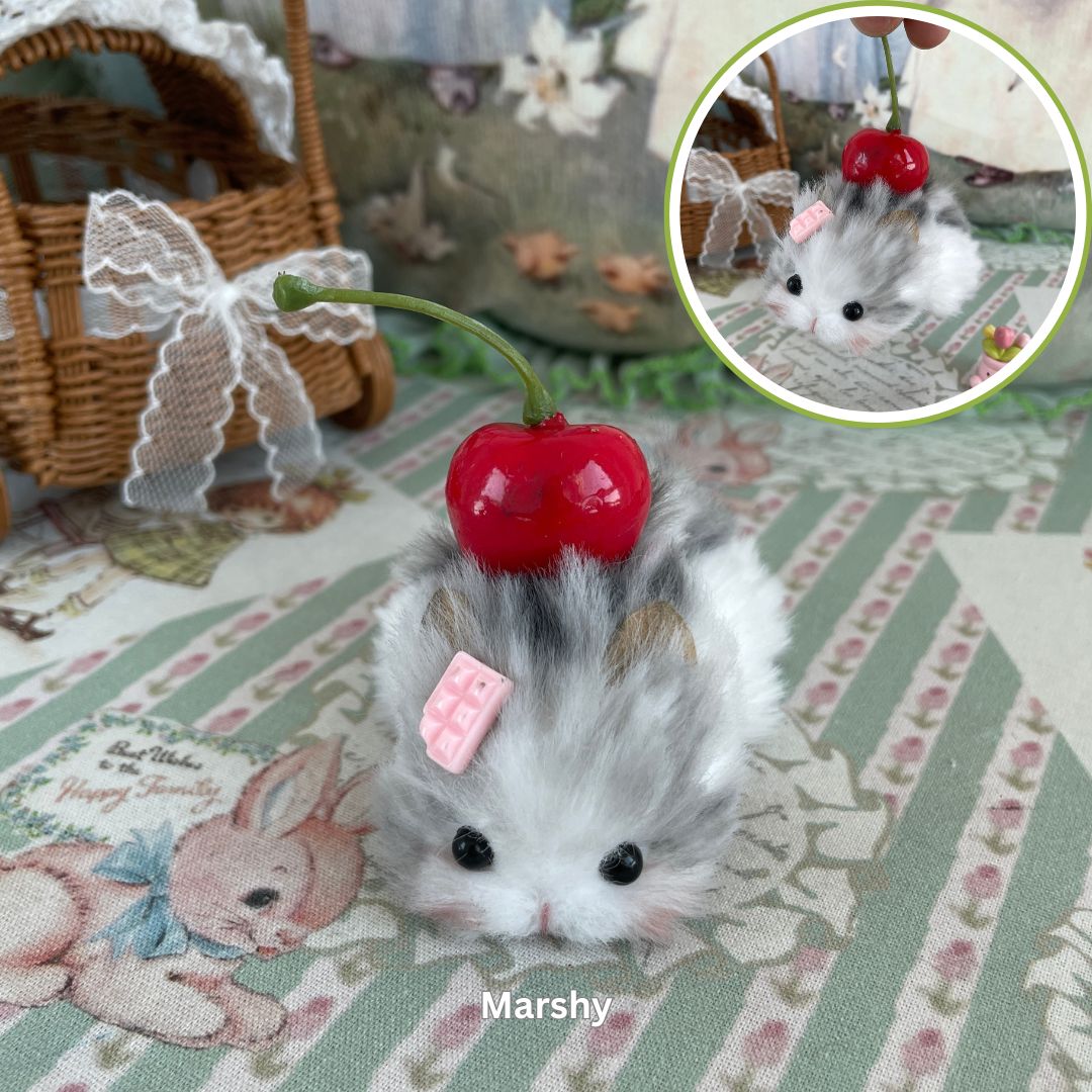 Lying Hamsters Figurines