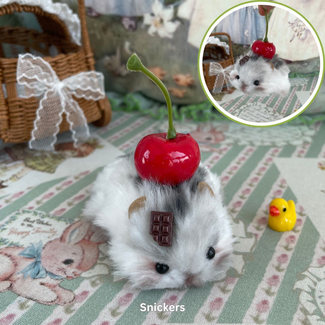 Lying Hamsters Figurines