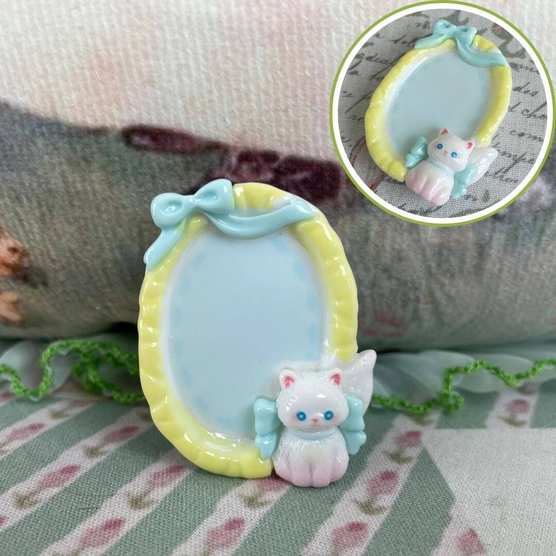 Miniature Angel Cat Plates