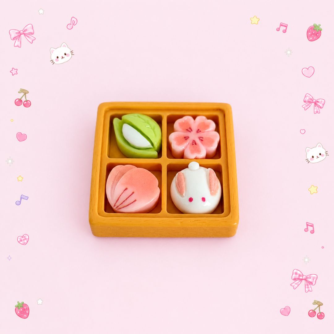 Miniature Wagashi Bento Set