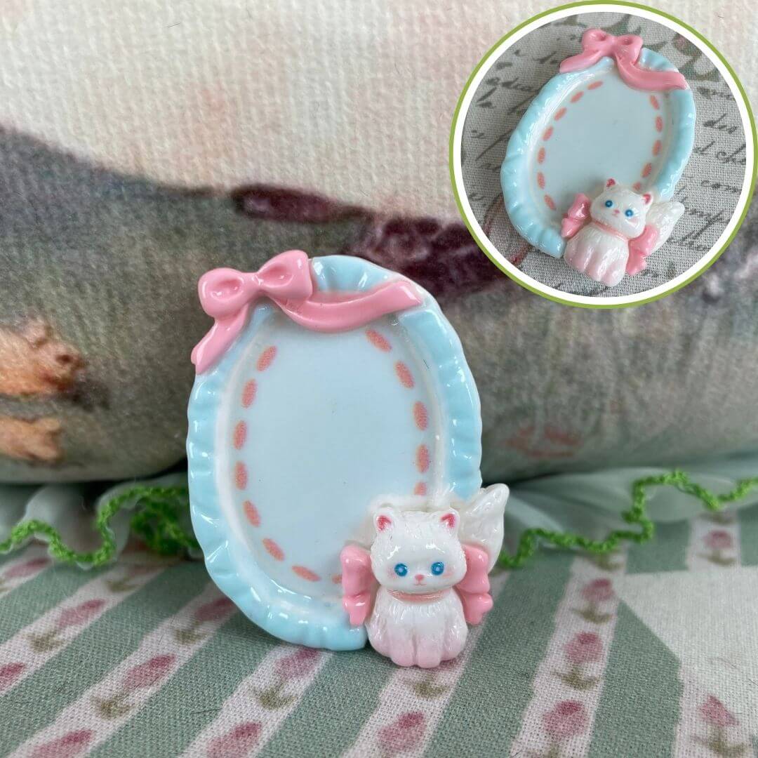 Miniature Angel Cat Plates