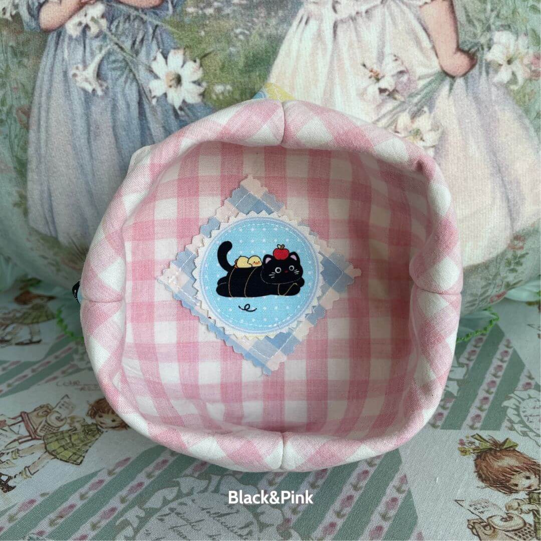 Gingham Cat Catch-All Tray