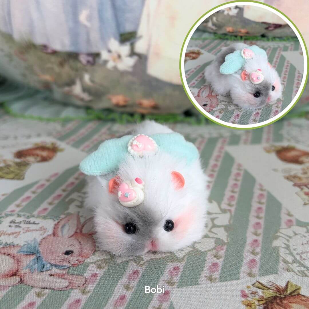Lying Hamsters Figurines