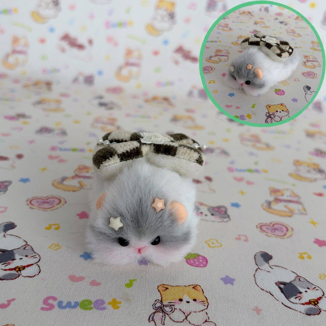 Lying Hamsters Figurines