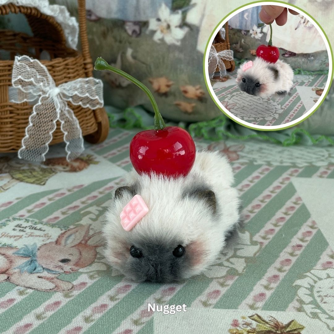 Lying Hamsters Figurines