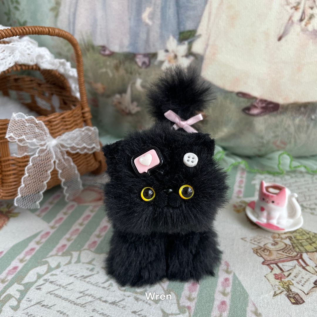 Handmade Fluffy Kitten - Black Collection