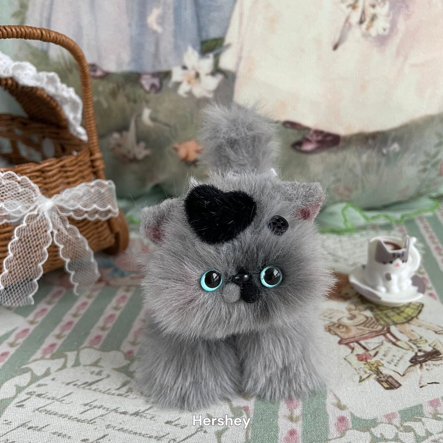 Handmade Fluffy Kitten - Gray Collection