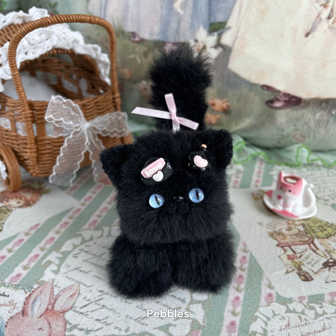 Handmade Fluffy Kitten - Black Collection