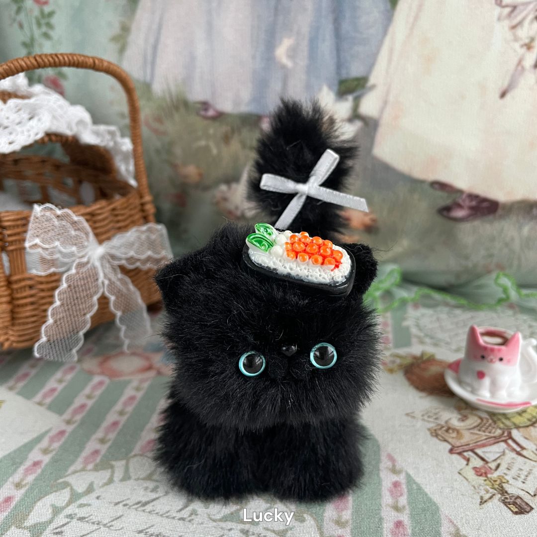 Handmade Fluffy Kitten - Black Collection