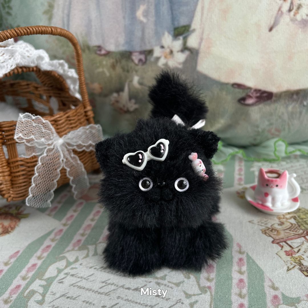 Handmade Fluffy Kitten - Black Collection