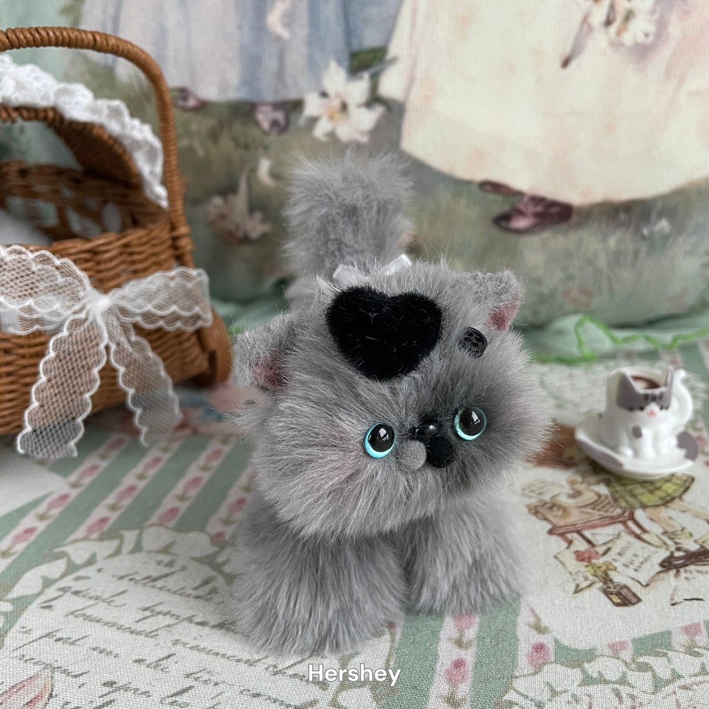 Handmade Fluffy Kitten - Gray Collection