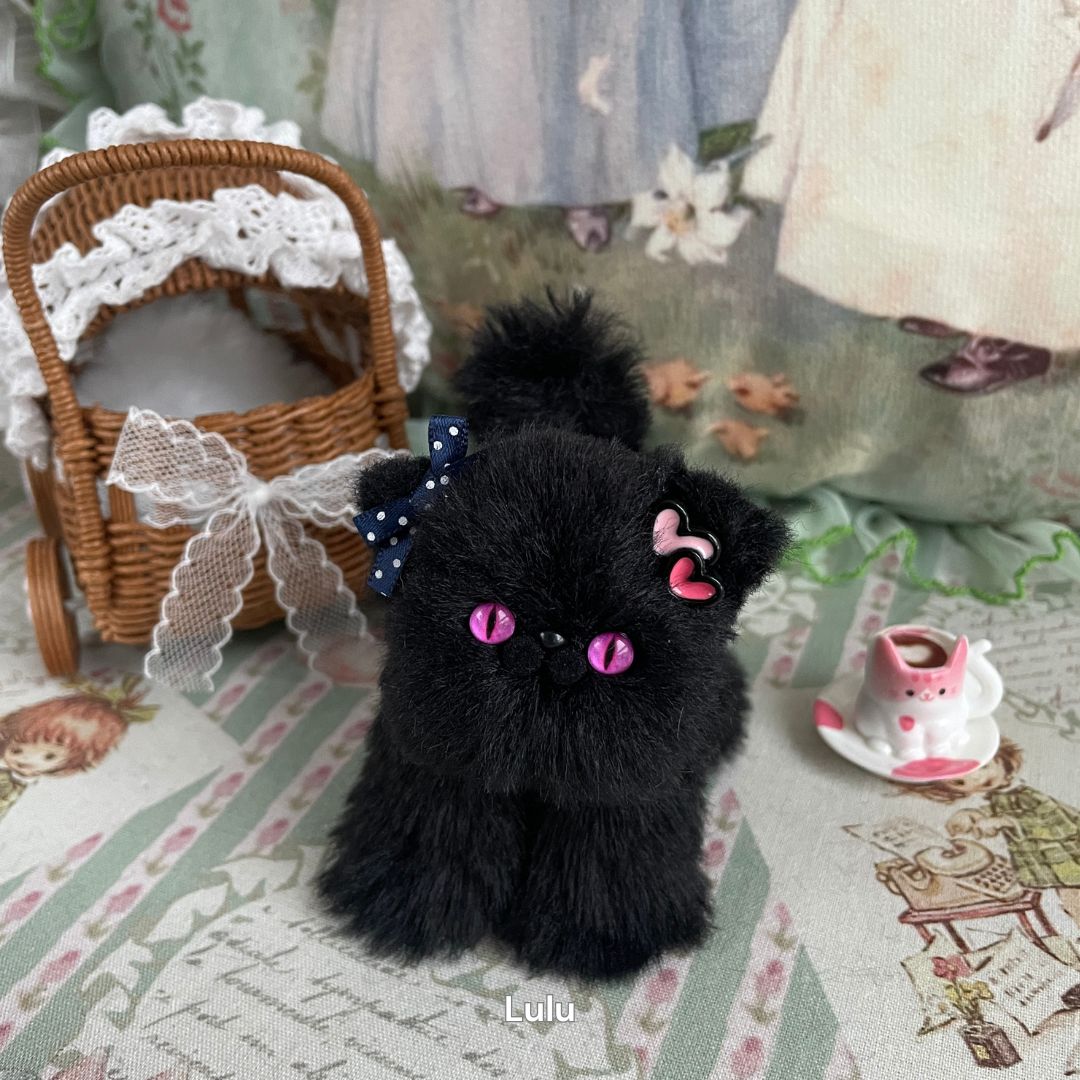 Handmade Fluffy Kitten - Black Collection