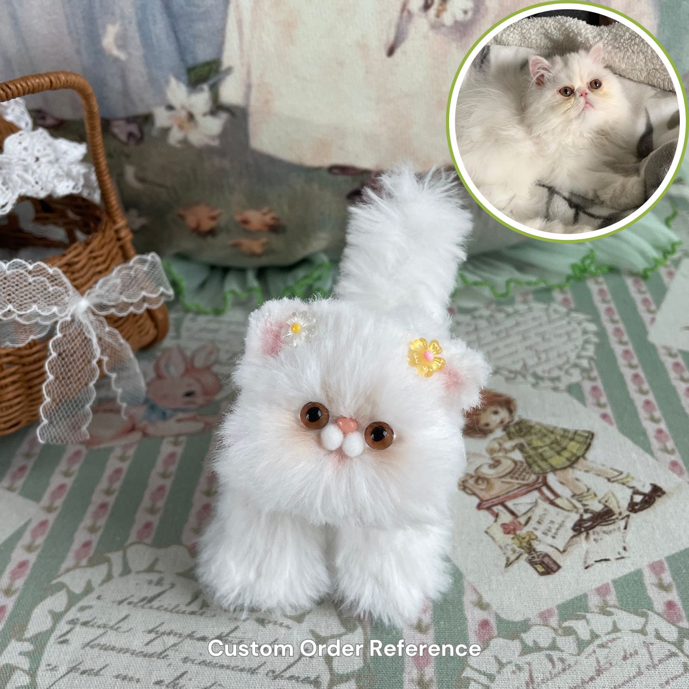 Custom Handmade Fluffy Kitten