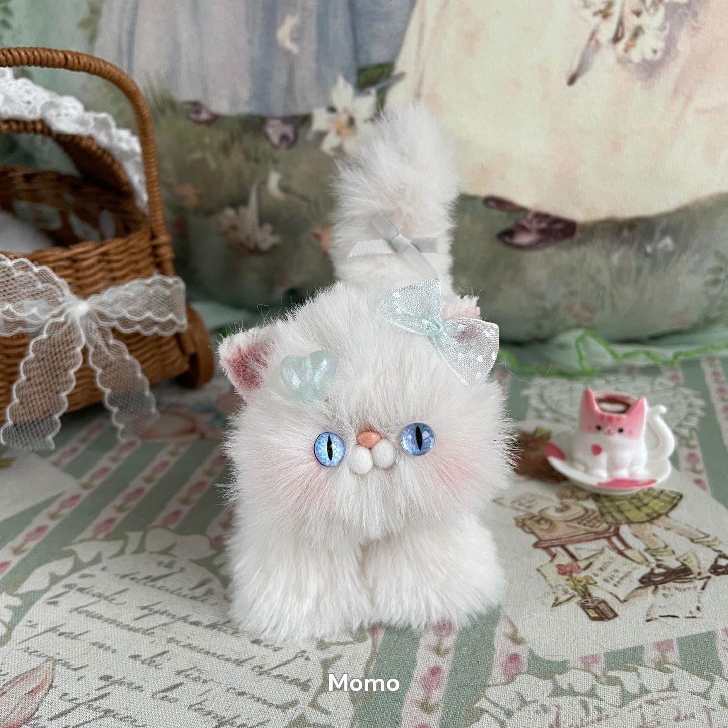 Handmade Fluffy Kitten - White Collection