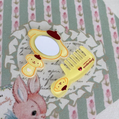 Adorable Mini Comb & Mirror Set