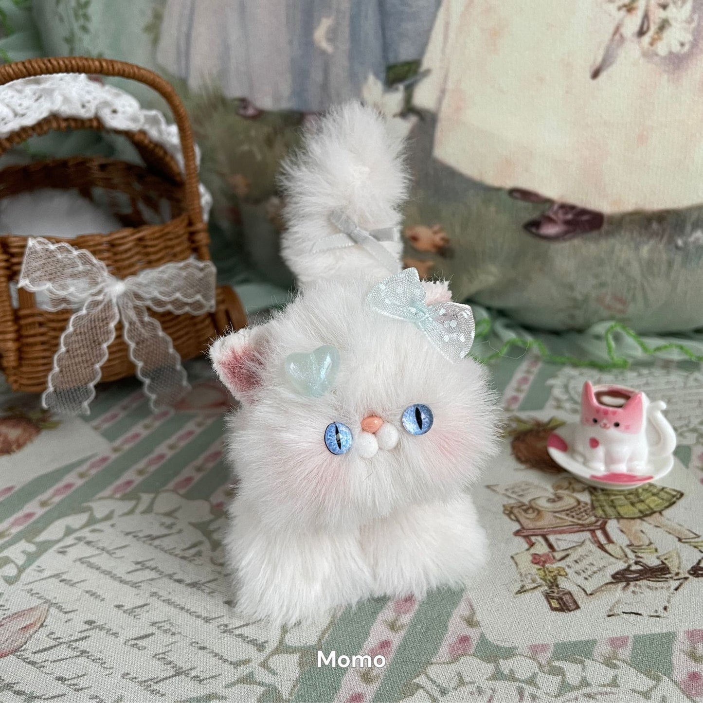 Handmade Fluffy Kitten - White Collection