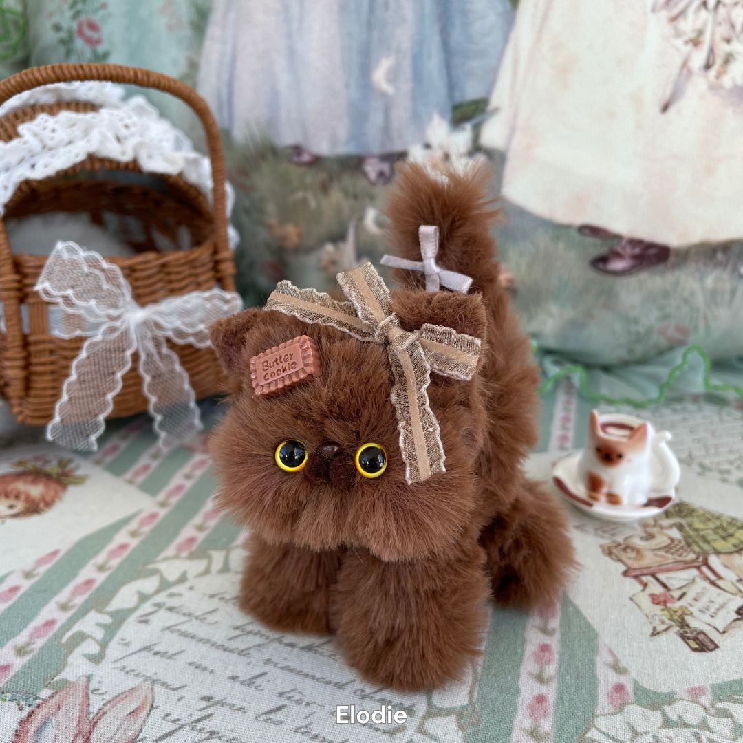 Handmade Fluffy Kitten - Brown Collection