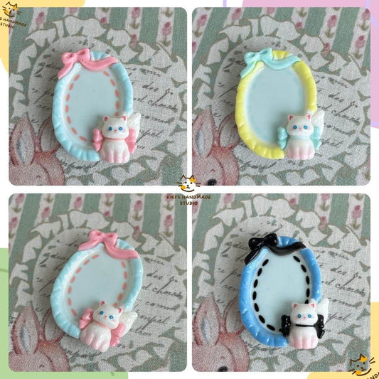 Miniature Angel Cat Plates