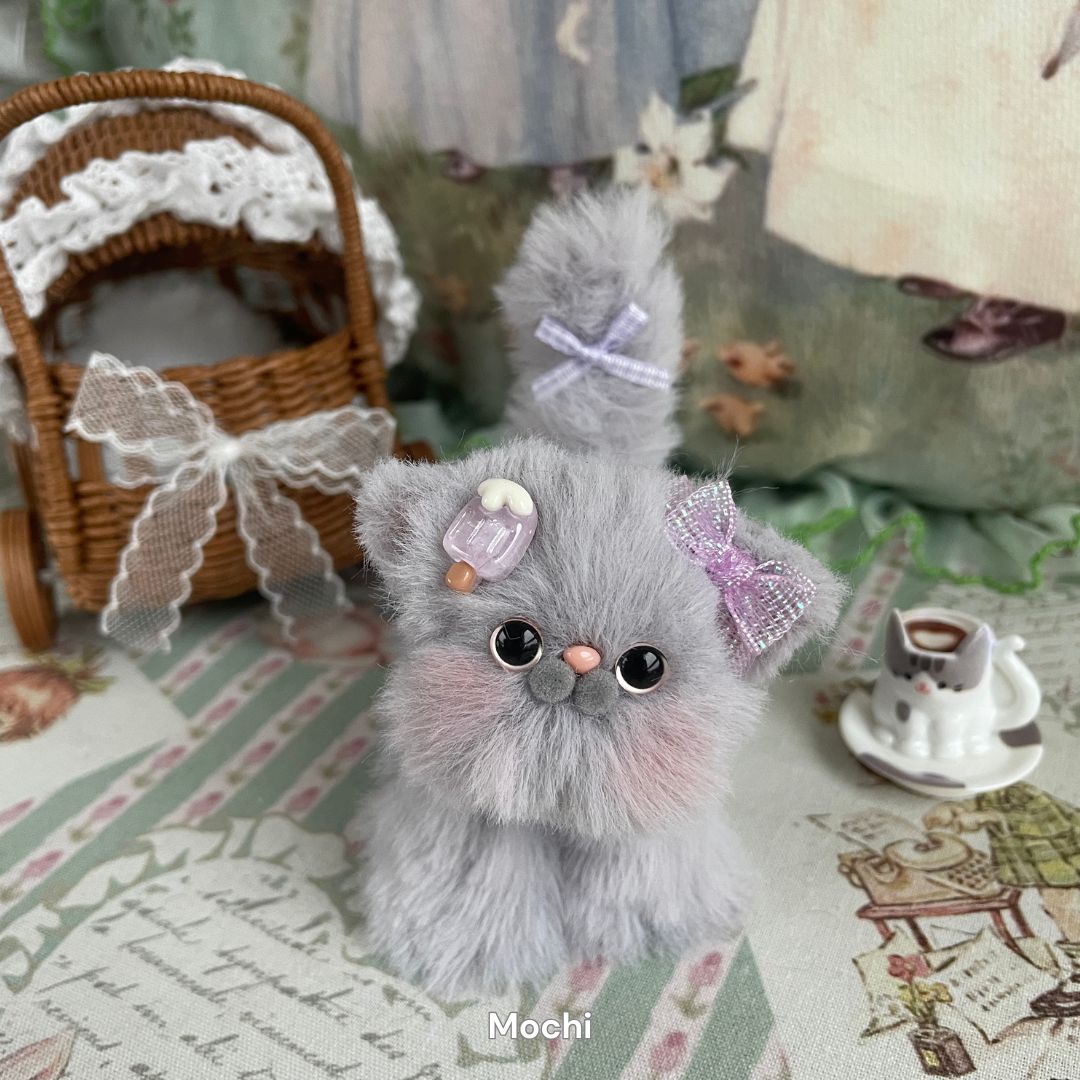 Handmade Fluffy Kitten - Gray Collection