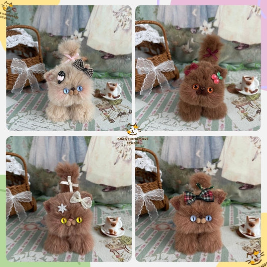 Handmade Fluffy Kitten - Brown Collection