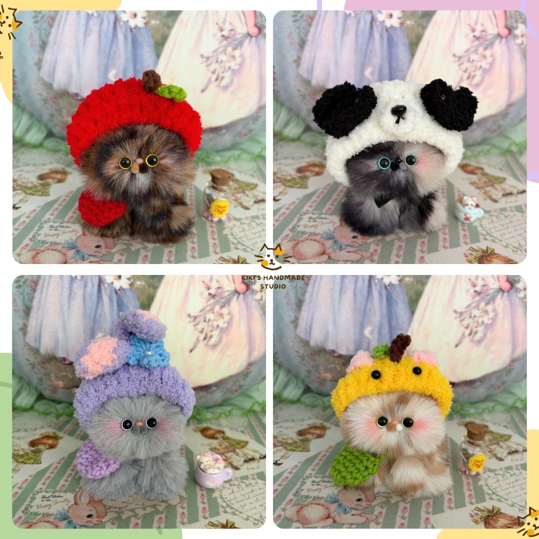 Fluffy Hoodie Kittens