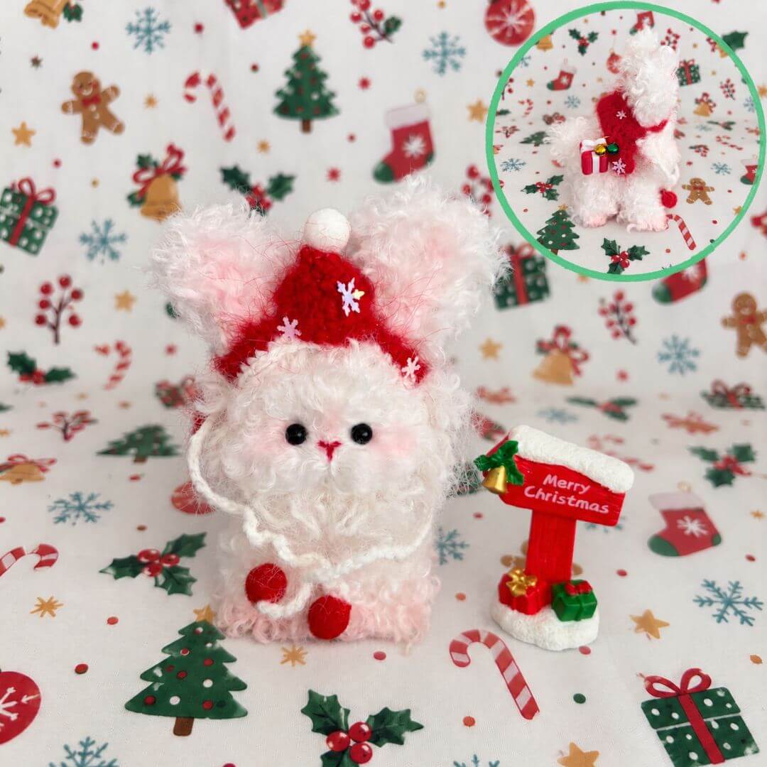 Christmas Bunny & Puppy