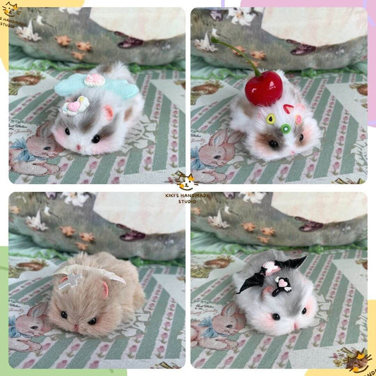 Lying Hamsters Figurines
