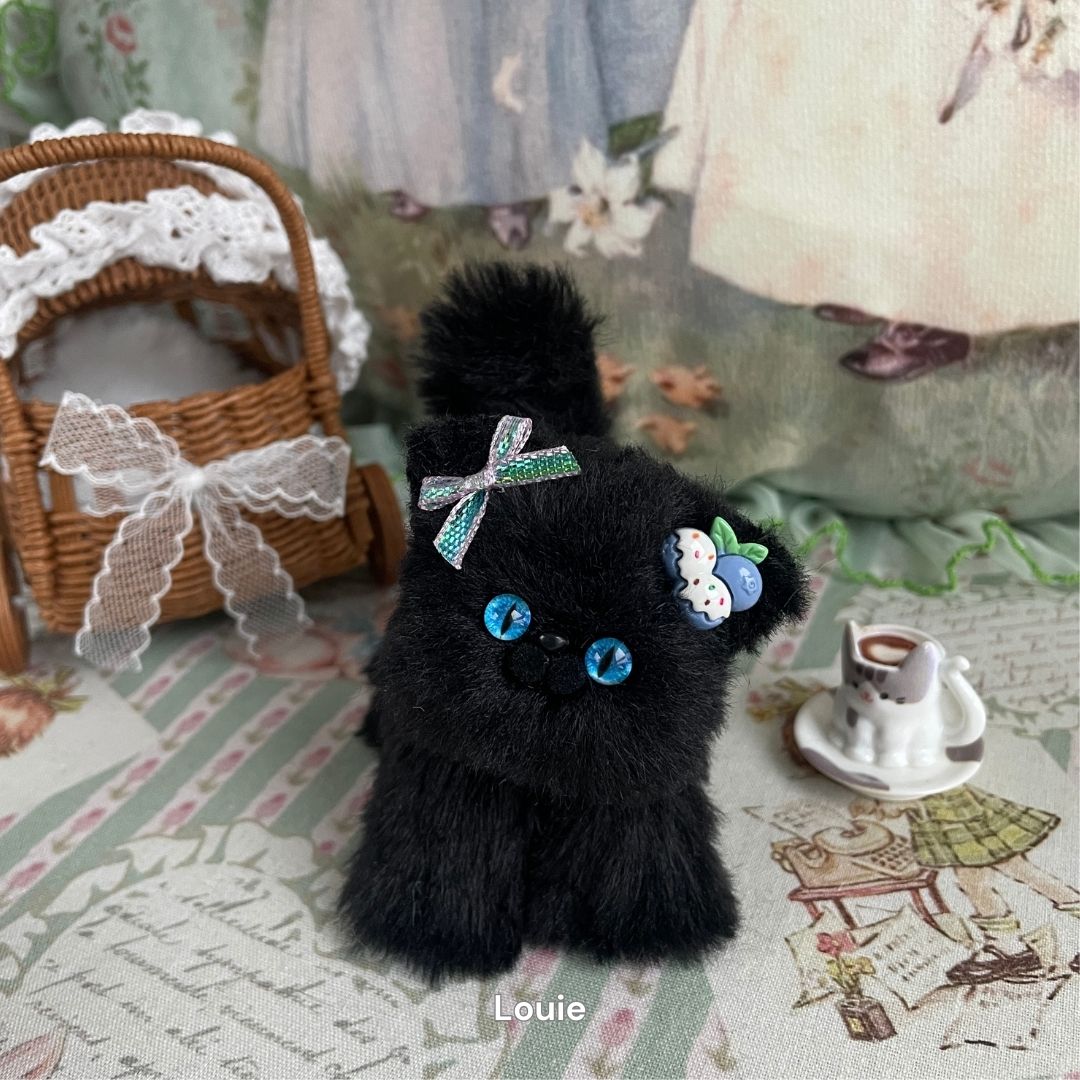 Handmade Fluffy Kitten - Black Collection