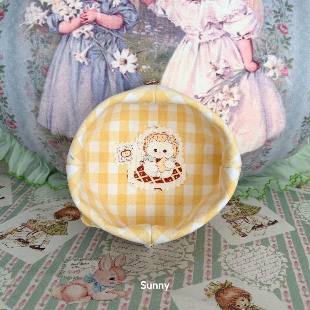 Gingham Cat Catch-All Tray