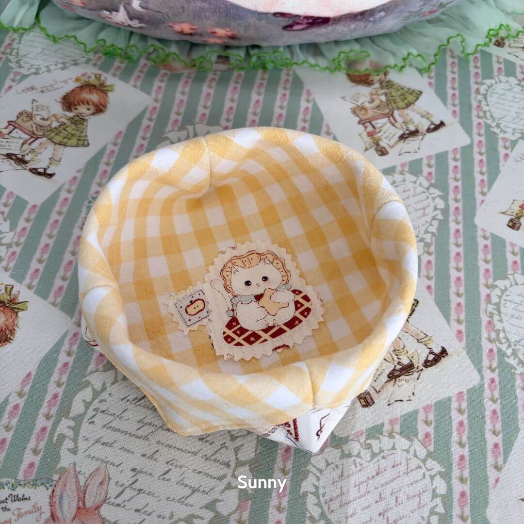 Gingham Cat Catch-All Tray