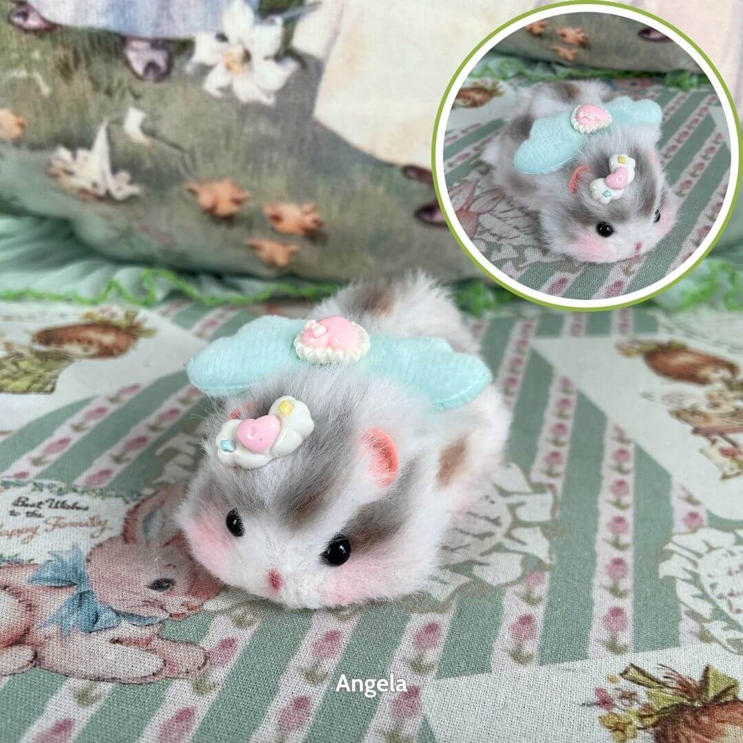 Lying Hamsters Figurines