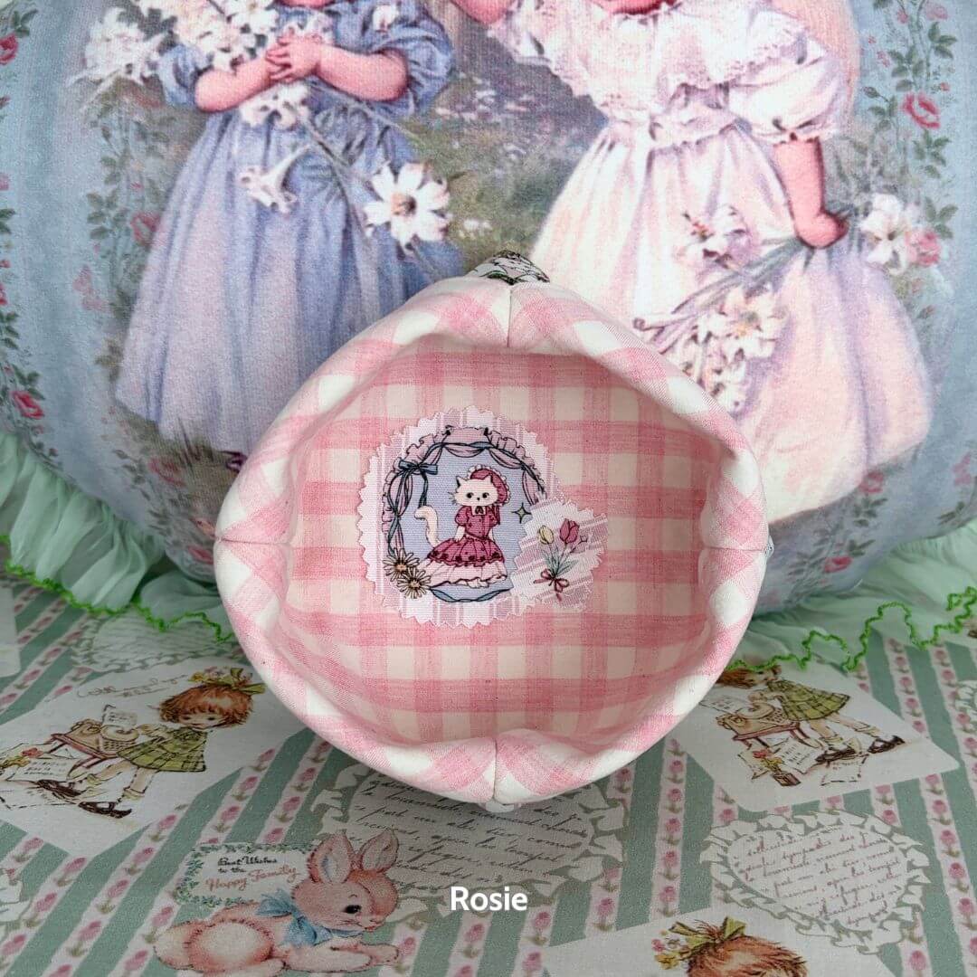 Gingham Cat Catch-All Tray