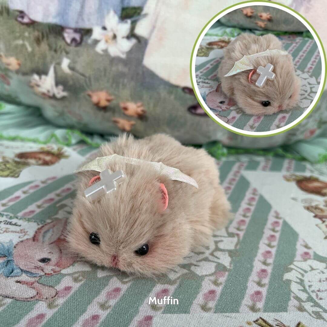 Lying Hamsters Figurines
