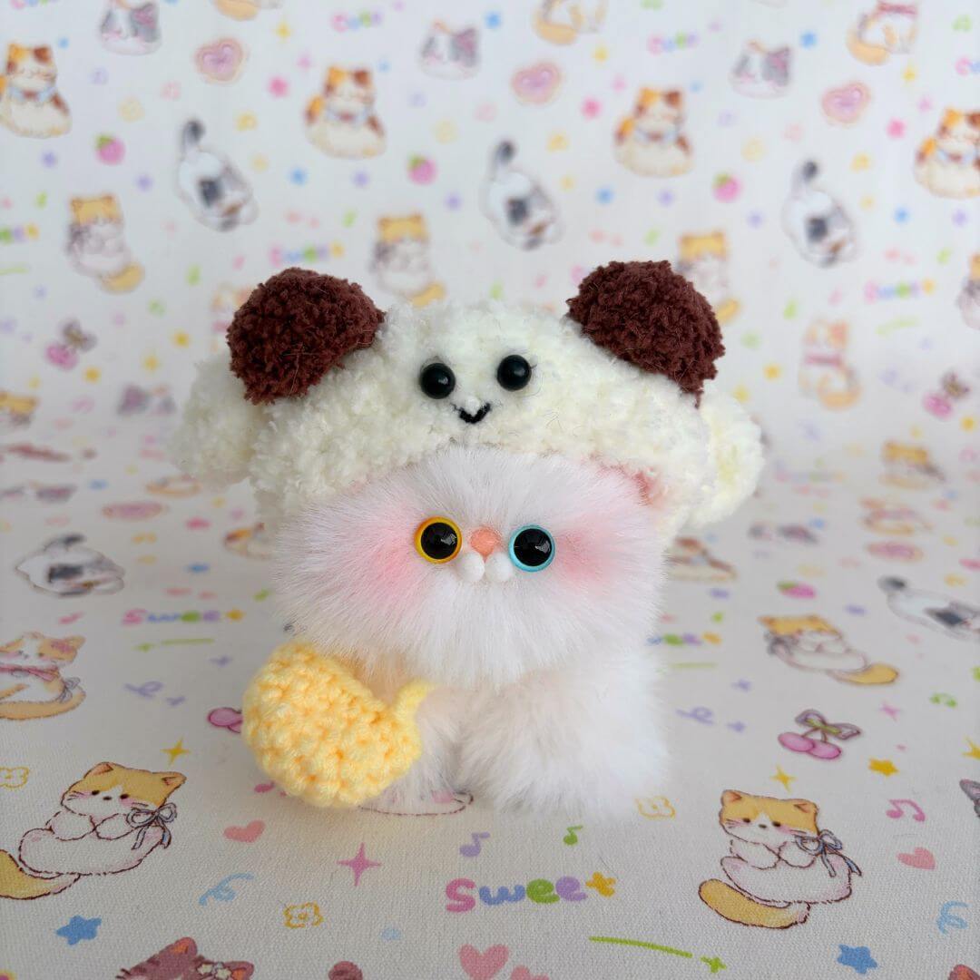 Fluffy Hoodie Kittens