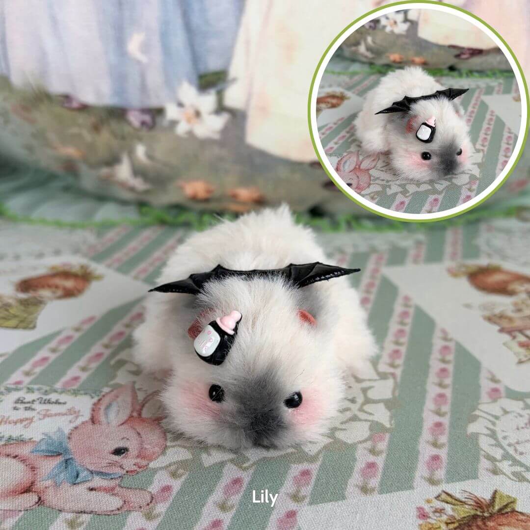 Lying Hamsters Figurines