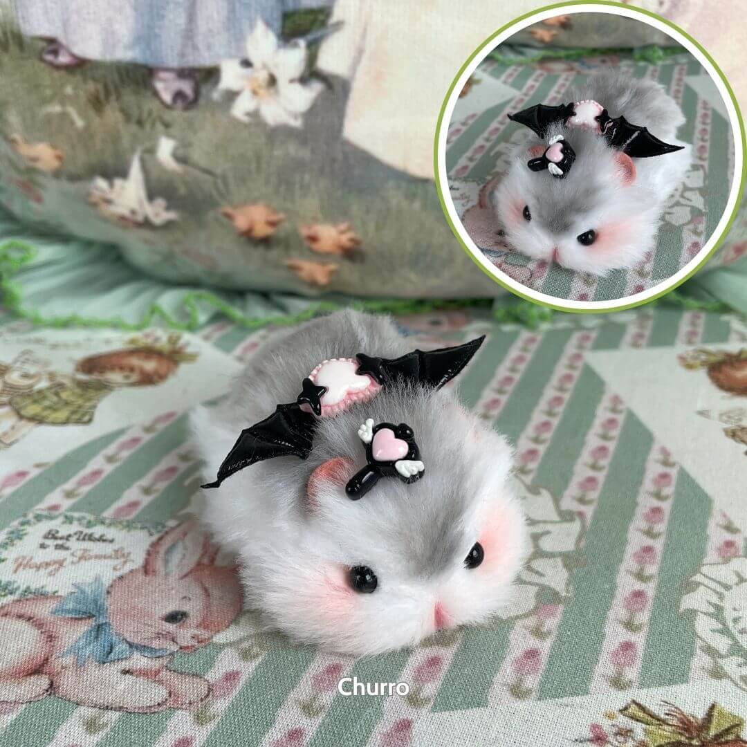 Lying Hamsters Figurines