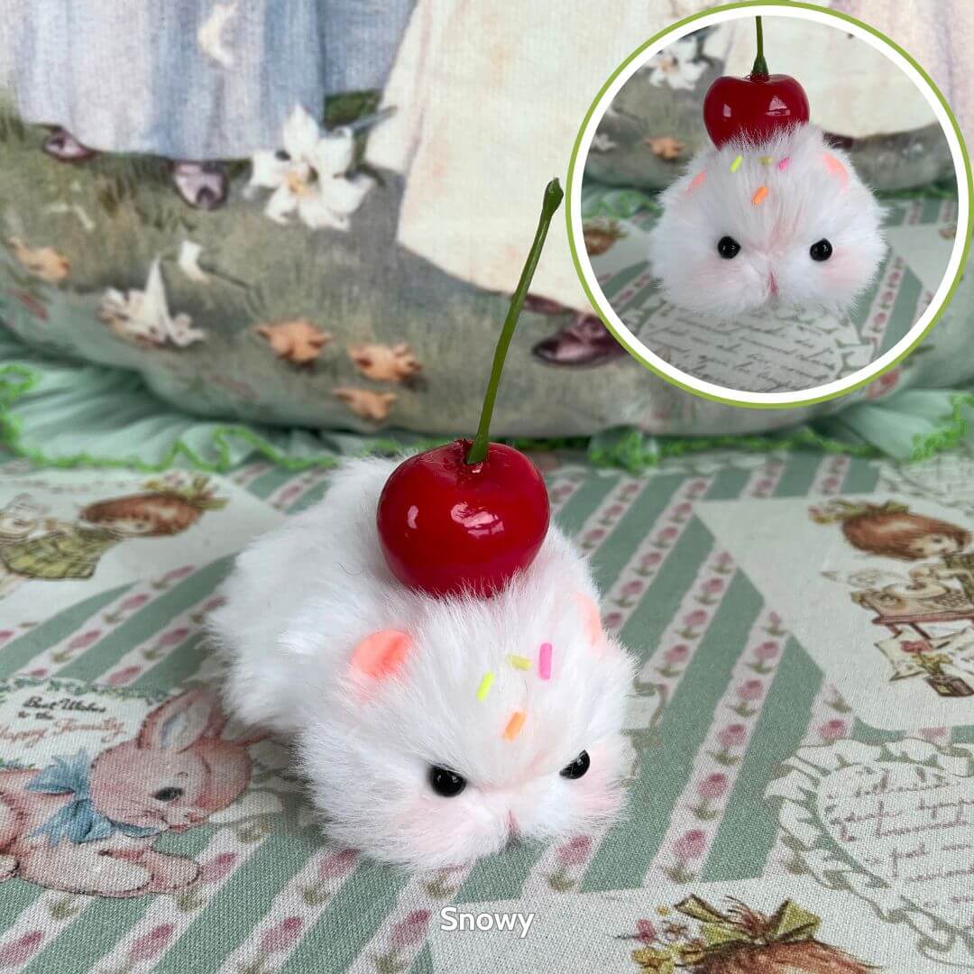 Lying Hamsters Figurines