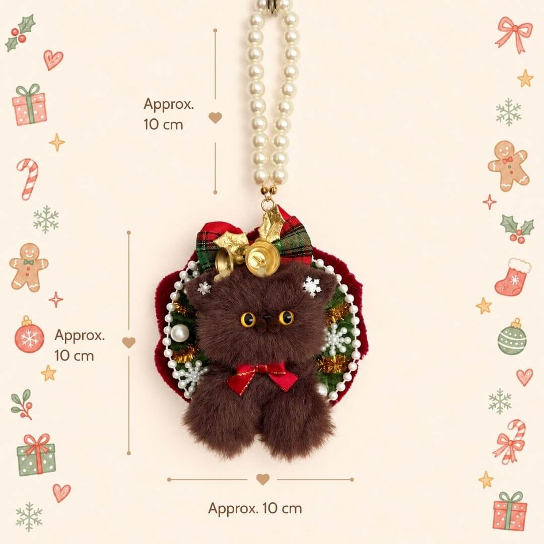 Mini Christmas Wreath Kitties