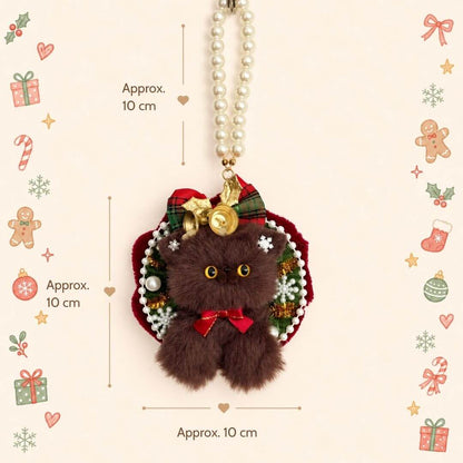 Mini Christmas Wreath Kitties
