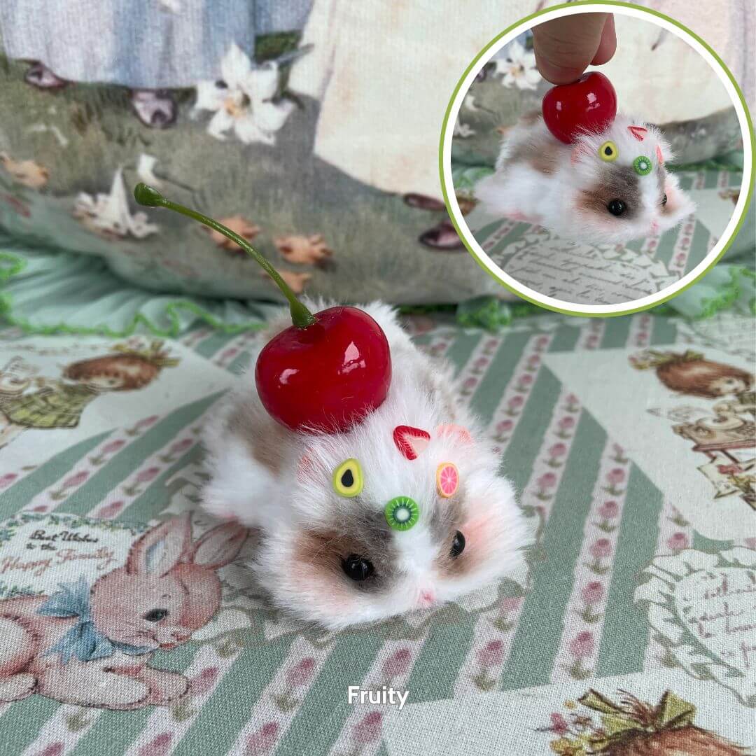 Lying Hamsters Figurines