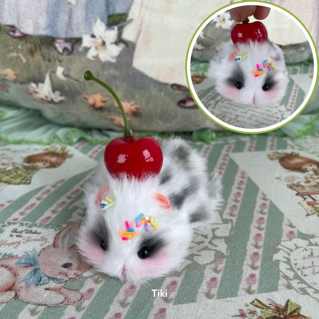 Lying Hamsters Figurines