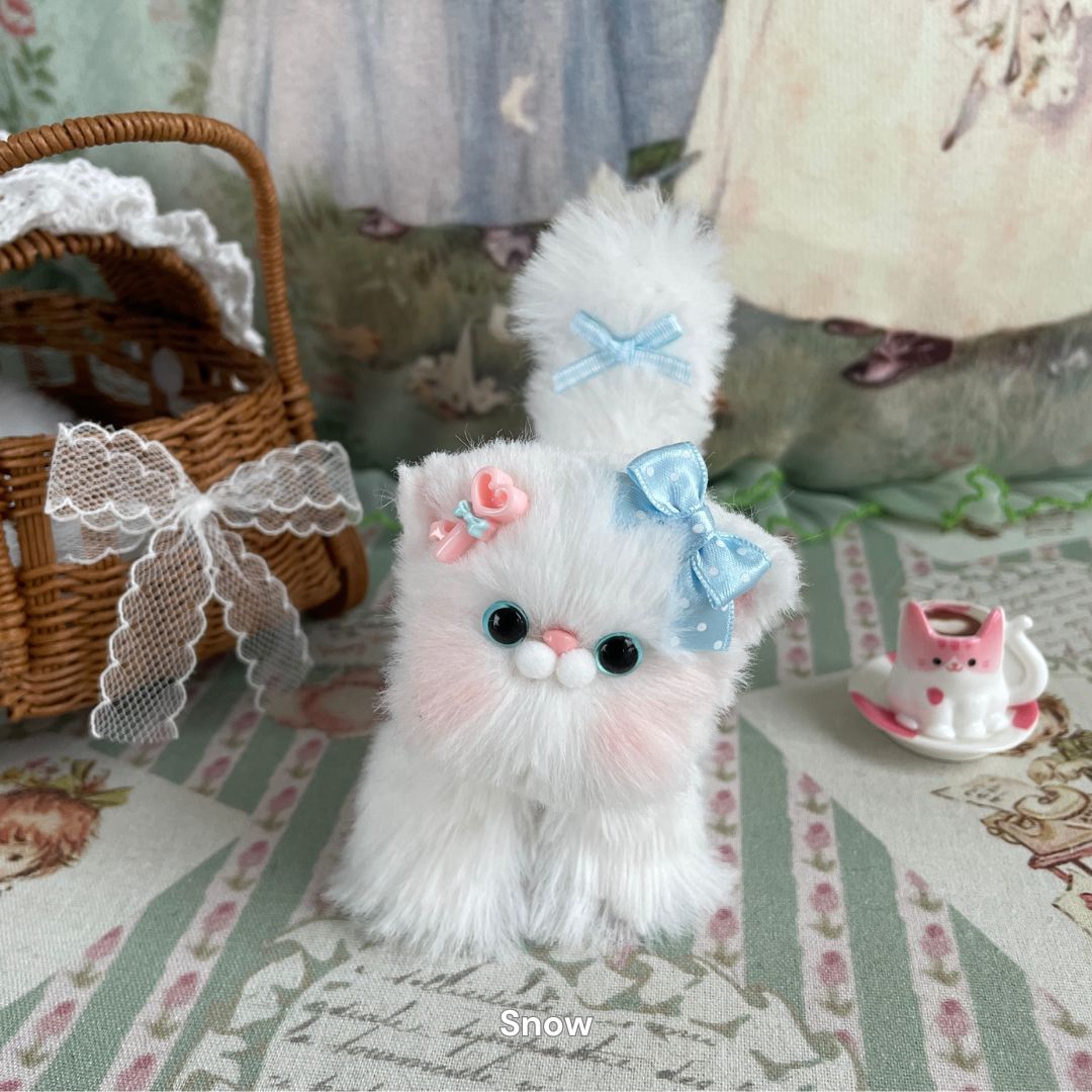 Handmade Fluffy Kitten - White Collection