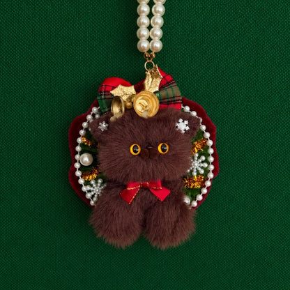Mini Christmas Wreath Kitties
