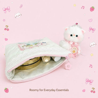 Cute Handmade Cotton Quilted Pouch – Small Everyday Organizer
