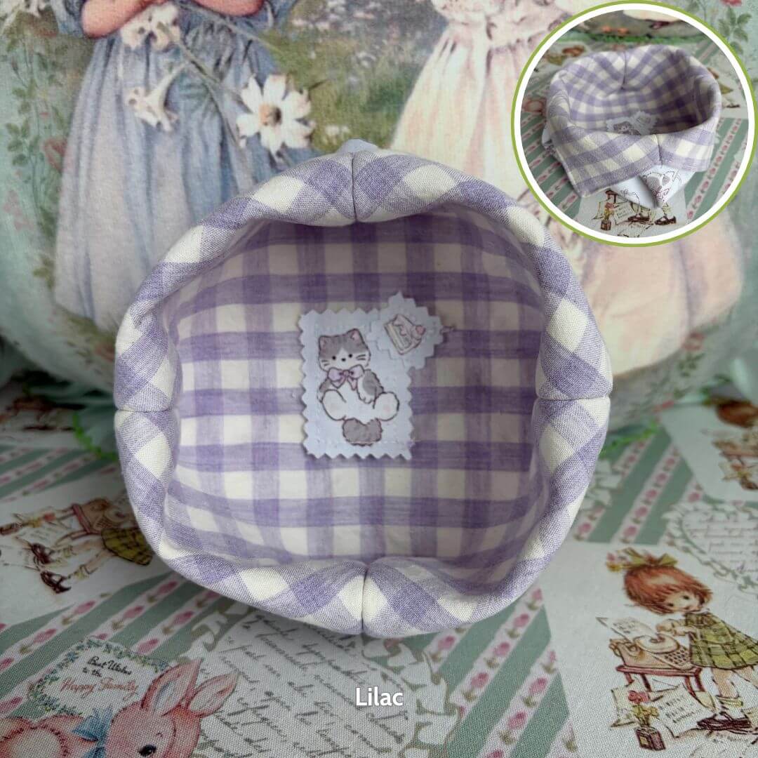 Gingham Cat Catch-All Tray