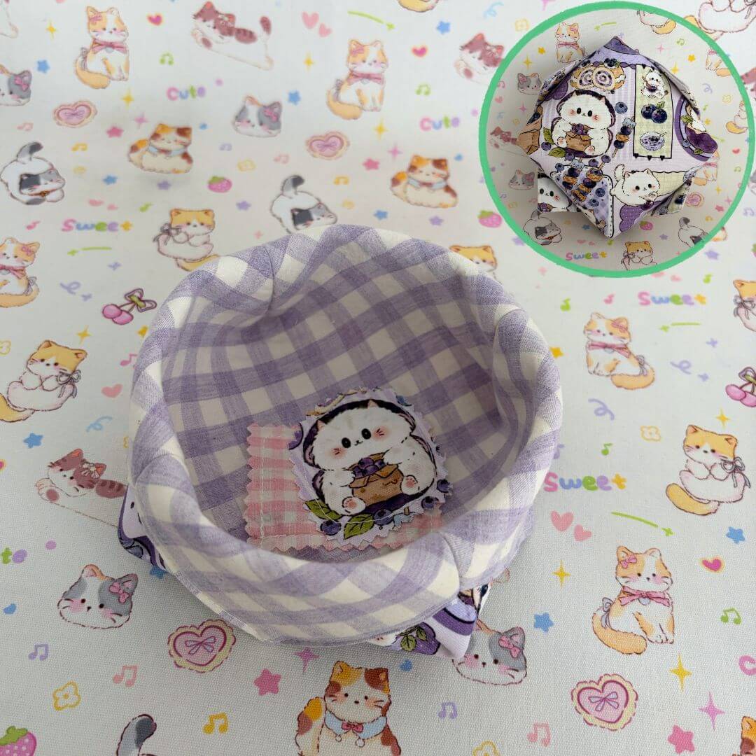 Gingham Cat Catch-All Tray