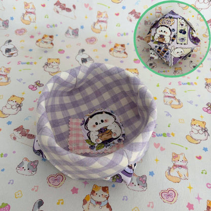 Gingham Cat Catch-All Tray