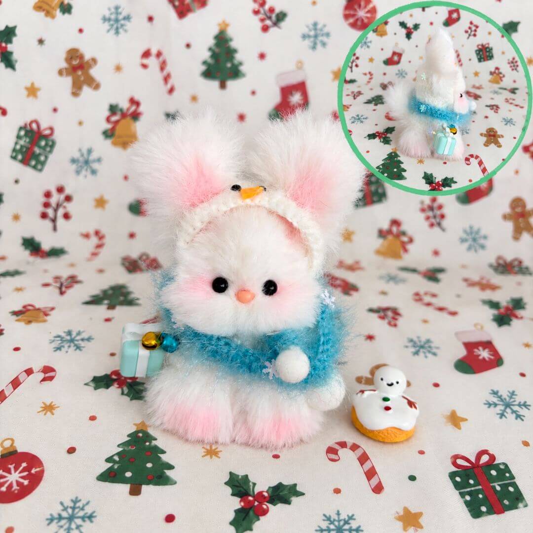 Christmas Bunny & Puppy