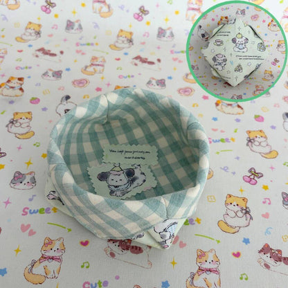 Gingham Cat Catch-All Tray